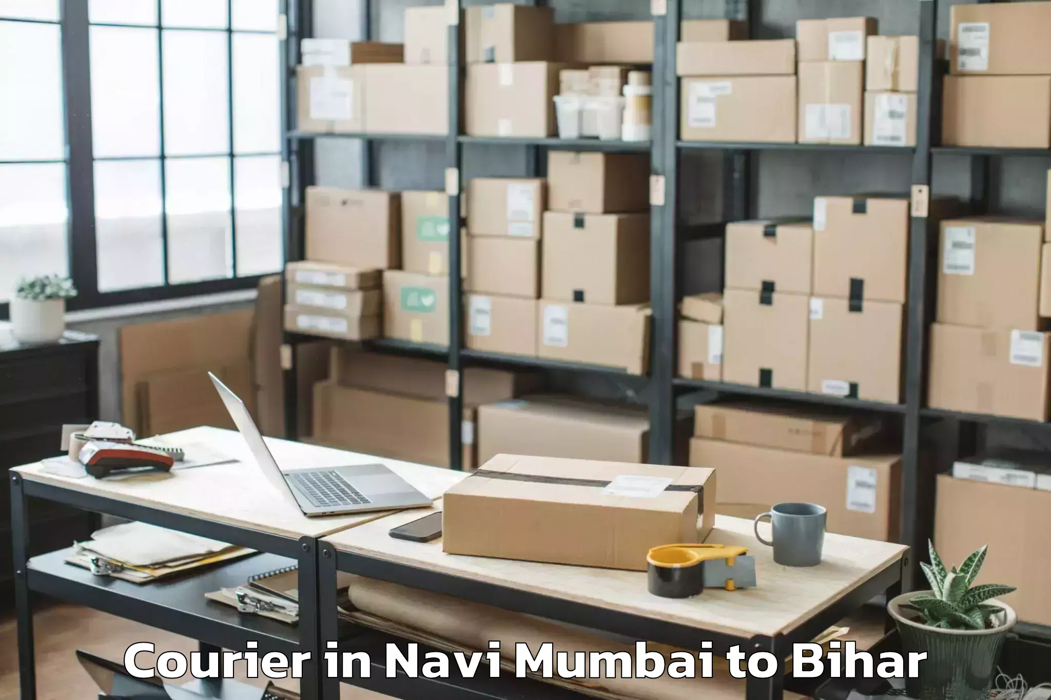 Reliable Navi Mumbai to Madhwapur Courier